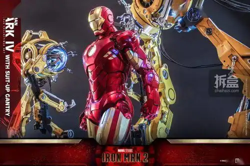 hottoys14钢铁侠mk4拆甲机台可动人偶

