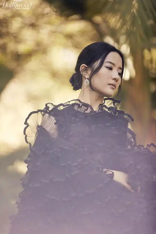 组图又美又飒刘亦菲与花木兰导演登好莱坞报道者封面
