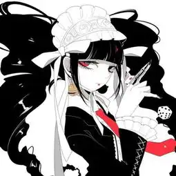 求动漫女生很拽很酷的图
