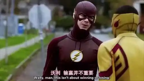 闪电侠和闪电小子比赛,看看谁更快
