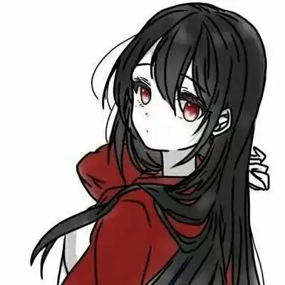 丧系女头动漫黑白黑暗系病娇动漫女头
