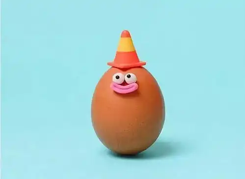 鸡蛋上画表情
