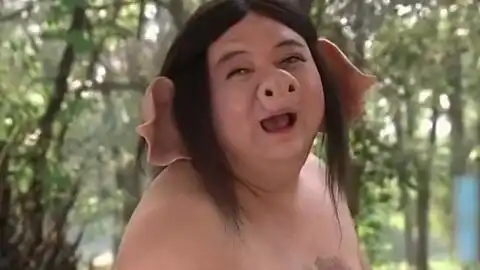 抓来的小猪变成大猪,猪八戒这出场方式也太搞笑了.
