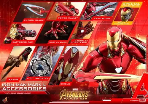 新品预定hottoys16acs004复联3钢铁侠mk50专用配件包
